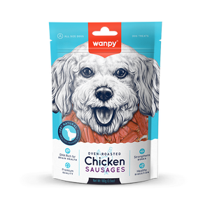 Wanpy Oven Roasted Dog Treat Chicken Sausages 100gm