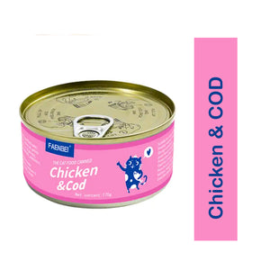 Faenbei Cat Canned Food Chicken & Cod Fish 170g
