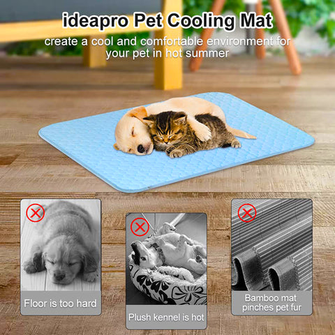 Pet Summer Cooling Mat Washable Breathable Cooling Bed