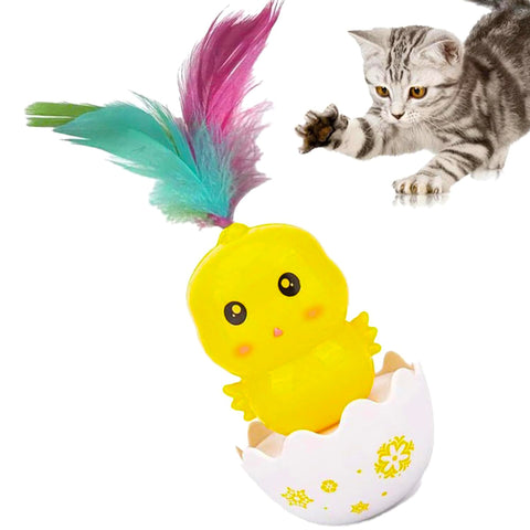 Interactive Rotating Cat Tumbler Toy Automatic Teaser Balance Play Toy