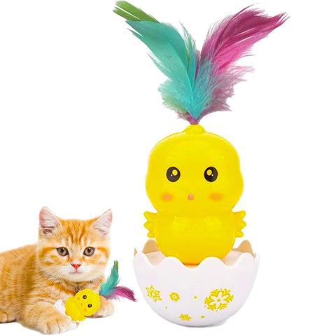 Interactive Rotating Cat Tumbler Toy Automatic Teaser Balance Play Toy