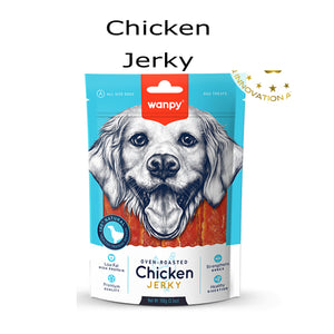 Wanpy Oven Roasted Dog Treat Chicken Jerky 100gm