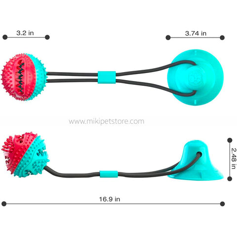 Dog Chew Rope Toy with Suction Cup