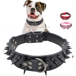 Spikes Dog Collar Punk Spiked Leather Dog Collars