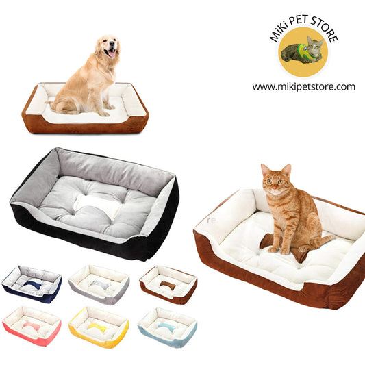 Bed for Dogs, Cats,  and Puppies of All Breeds and Sizes - Washable, Winter/Summer friendly