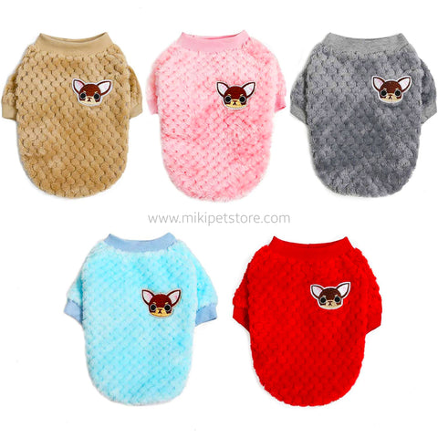 Winter Warm Pure Cotton Pet Clothes for small dogs and cats
