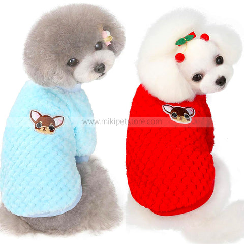 Winter Warm Pure Cotton Pet Clothes for small dogs and cats
