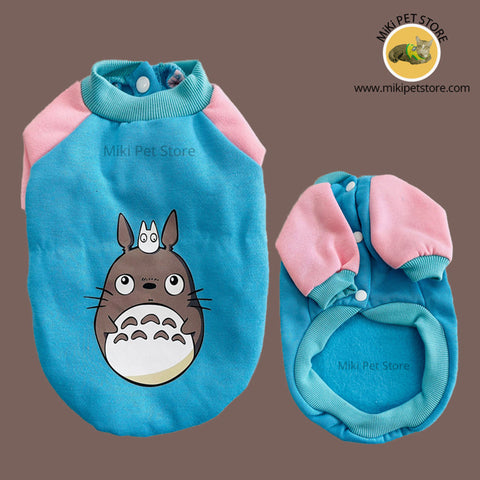 Blue Pet Winter Dress Warm Outfit for Dogs and Cats