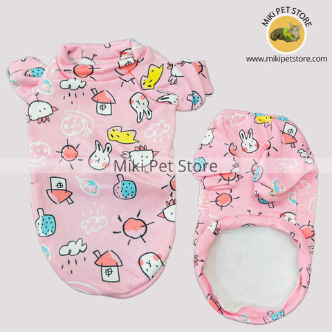 Clothes for Small Dogs and Cats Cute Cartoon Pet Sweatshirt