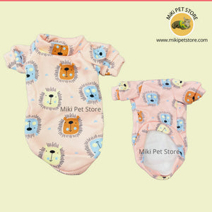 Cute Cartoon Bear Face Pet Sweatshirt for small dogs and cats