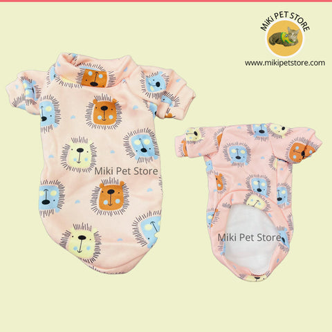Cute Cartoon Bear Face Pet Sweatshirt for small dogs and cats