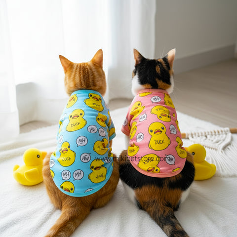Little Yellow Duck Cartoon Pet Sweater Dog Cat Clothes