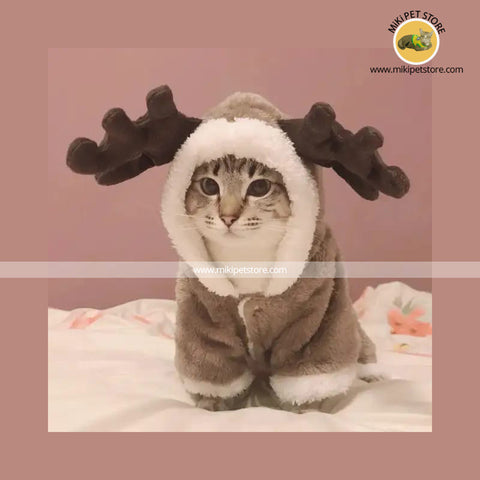 Warm Wool Winter Cat Clothing Jumpsuit Coat