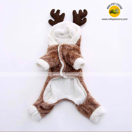 Warm Wool Winter Cat Clothing Jumpsuit & Coat