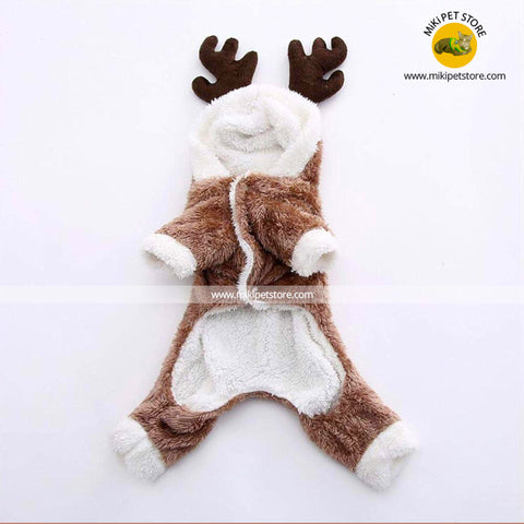 Warm Wool Winter Cat Clothing Jumpsuit Coat