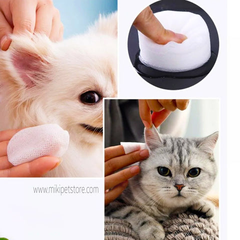 Pet Ear Wet Wipes 200 Pieces for Dogs Cats
