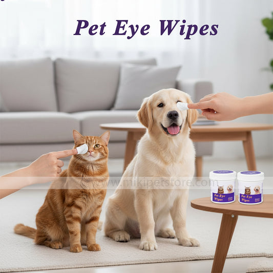 Pet Eye Wipes for Dogs & Cats – Gentle Tear Stain & Eye Cleaning Pads