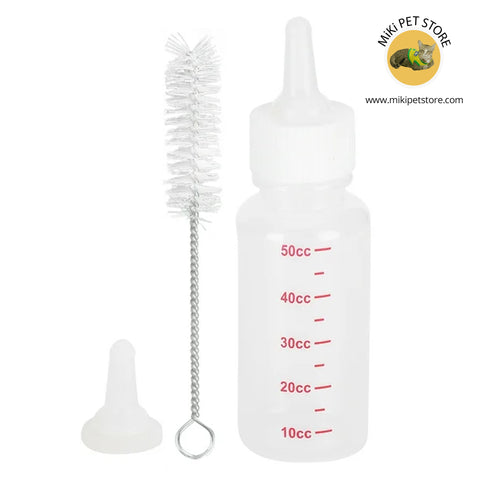 Newborn Pet Milk Nursing Set Feeding Bottle Soft Silicone Nipples