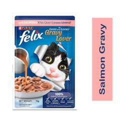 Purina Felix Adult Salmon in Gravy Wet Cat Food 85gm