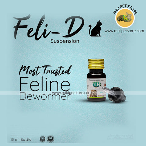 Feli-D Feline Oral Suspension Deworming Syrup For Kittens & Young Cats