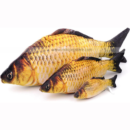Fish-Shaped Catnip Plush Toy – Soft Chew & Scratcher for Cats