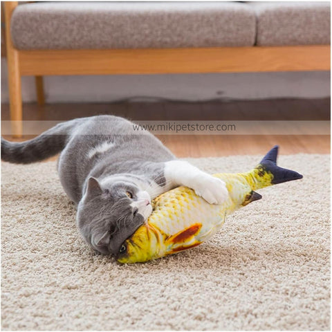 Fish Shaped Catnip Plush Toy