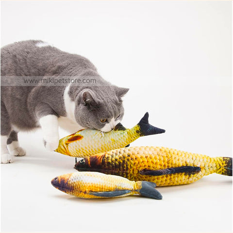 Fish Shaped Catnip Plush Toy