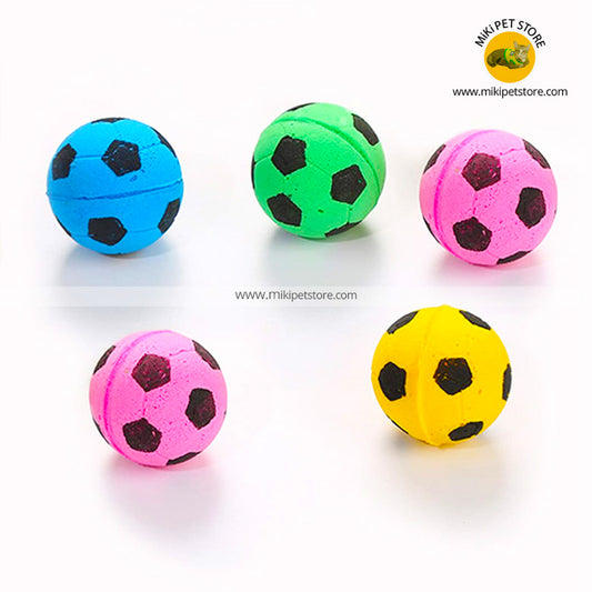 Cat Soccer Toy Foam Sponge Football Toy Kitten Exercise Ball