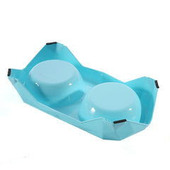 Stainless Steel Dog & Cat Bowl Stand Double Pet Food Bowls