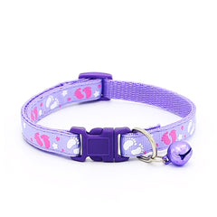 Paws Pattern Pet Puppy Collars with Bell for Cat & Puppy
