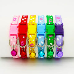 Paws Pattern Pet Puppy Collars with Bell for Cat & Puppy