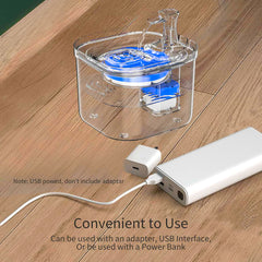 Smart Sensor Automatic Cat Water Fountain Transparent Pet Dispenser