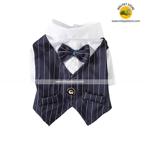 Formal Suit Clothes with Bow Tie For Cat and Puppy Outfits