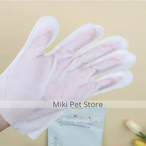 Cat Bath Pet Wipes Dog and Cat Dry Cleaning Gloves 10pcs pack