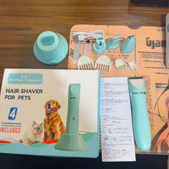 Groom Pro 4-in-1 Pet Grooming Kit – Hair Shaver, Paw Trimmer, Nail Grinder & Clippers