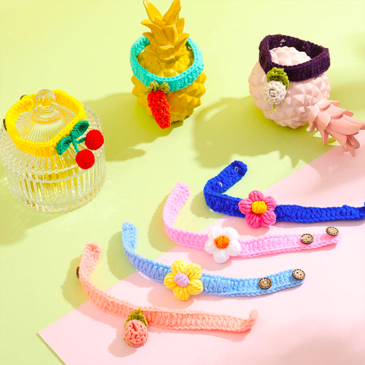 Multi-Colors Cat Wool Collar
