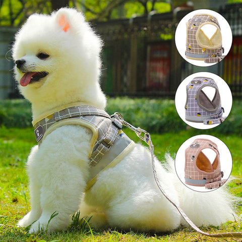 Breathable Plaid Pet Harness in Bangladesh