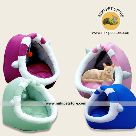 Cozy All-Season Removable Washable  Cat Bed for Indoor Cats