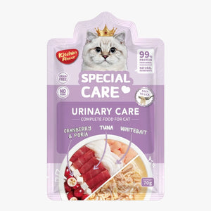 Kitchen Flavor Special Care Urinary Care Complete Wet Cat Food Pouch for All Life Stages 70g