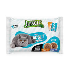 Jungle Adult Cat Wet Food Double Flavor Tuna and Salmon 4x100g
