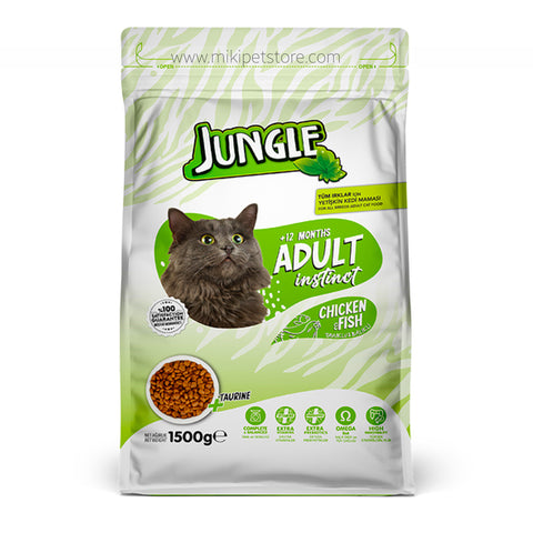 Jungle Adult Cat Food With Chicken and Fish