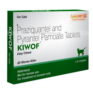 Kiwof Cat Dewormer Chewable Tablets 1pcs