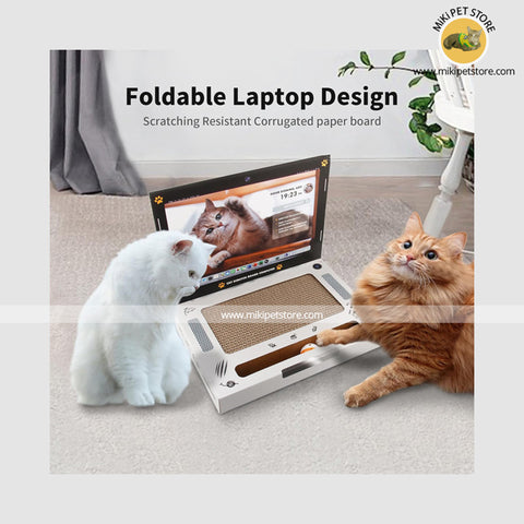 Laptop Scratcher Cat Toy Interactive Cardboard Pad