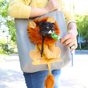 Fashion Lion Shaped Shoulder Pet Canvas Bag