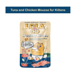 Lola & Co HEALTHY KITTEN Pouch Tuna and Chicken Mousse for Kittens 80gm