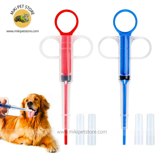 Pet Medicine Feeder Syringe – Easy Push Type Dispenser for Cats and Dogs, Ideal for Giving Pills, Deworming, and Liquid Medication.