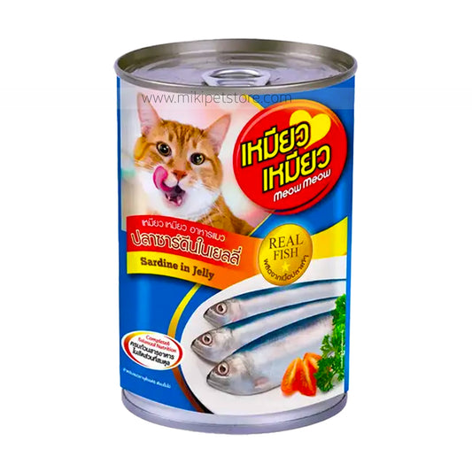 Meow Meow Sardine in Jelly Cat Wet Food Can (400gm)