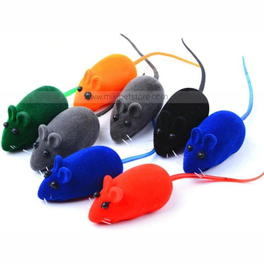 Elastic Pounce & Play Cat Mouse Interactive Mice Training Toy