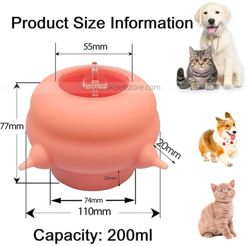 Food Grade Silicone Kitten Puppy Milk Nipple Feeder