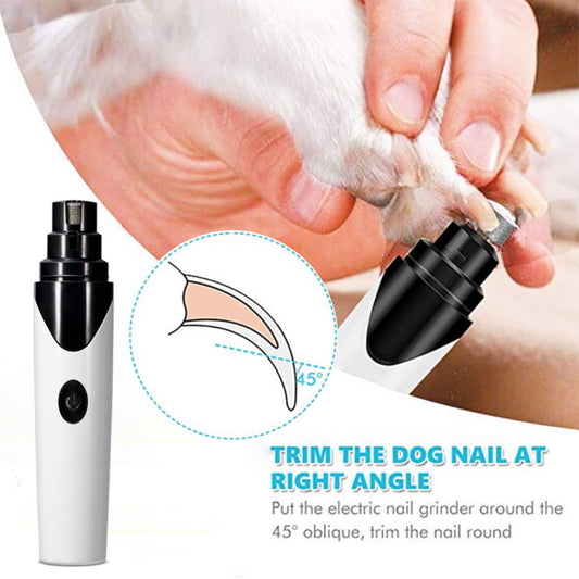 Cat Dog Nail Clippers Electric Nail Cutter Pet Nail Grinder -Grooming Trimmer